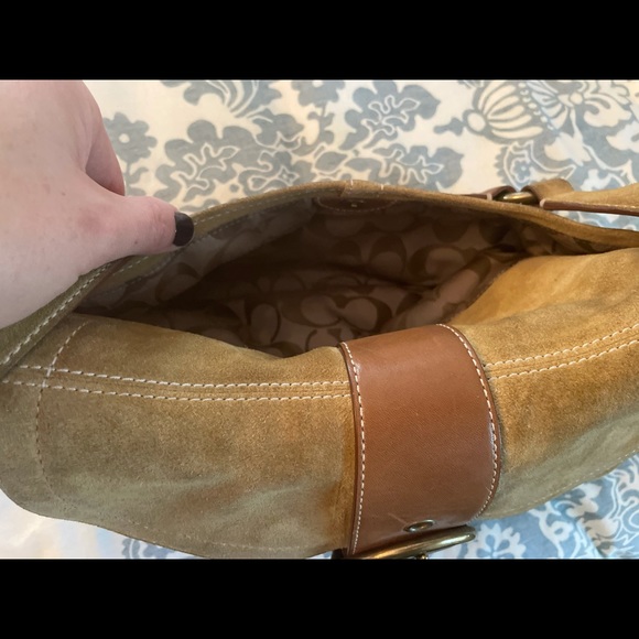Coach Suede Hobo Bag - Picture 4 of 12